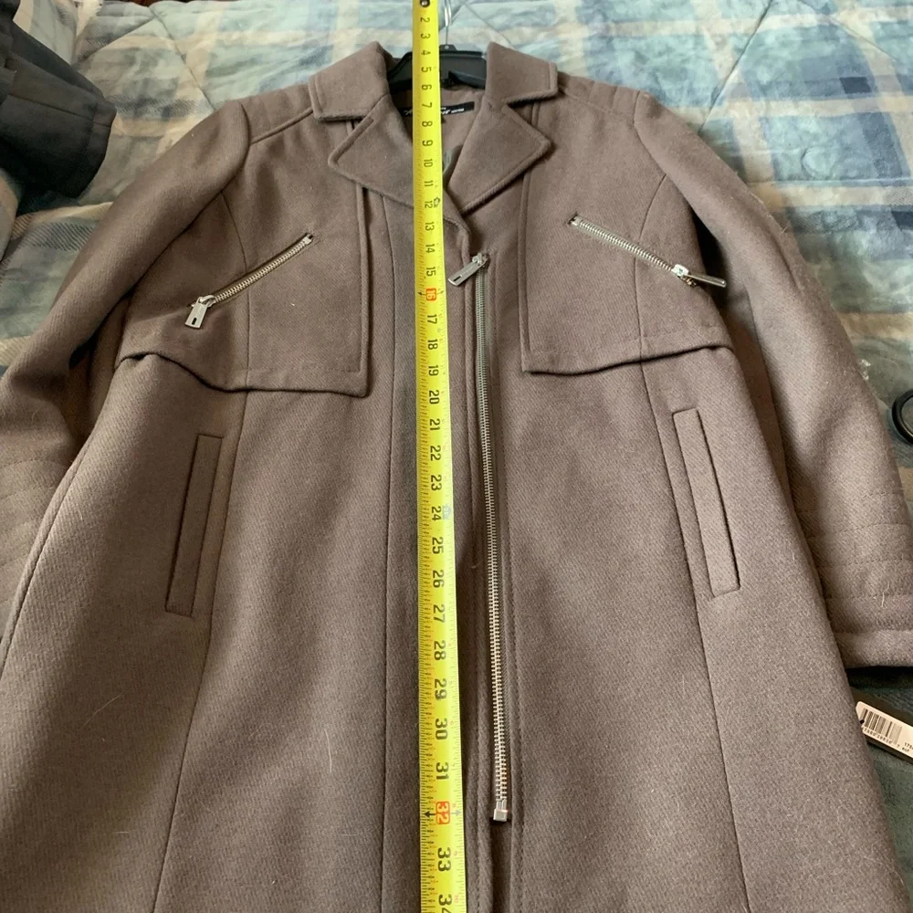 Kenneth Cole Tan Wool coat. size 8 NWT - Picture 9 of 14